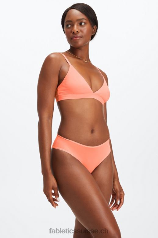 femmes slip classique au toucher fin B0B6R2832 corail Fabletics