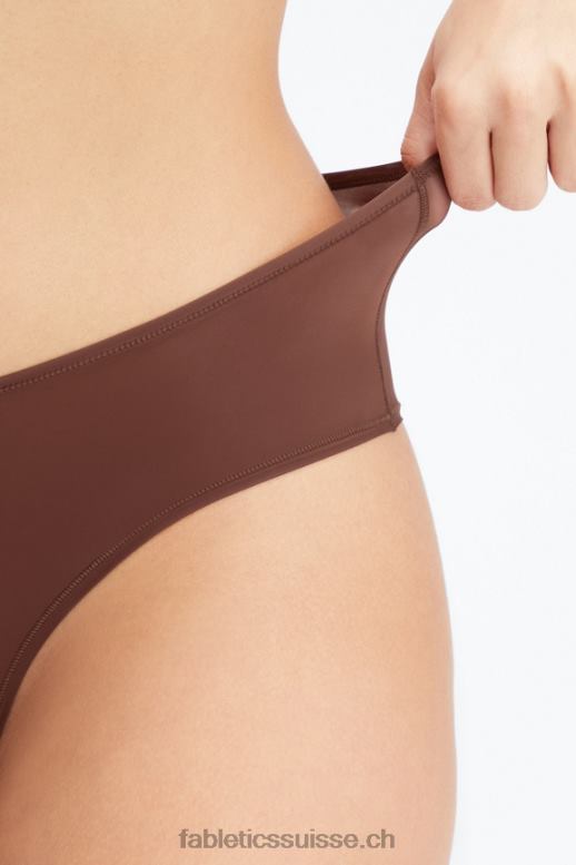 femmes slip classique au toucher fin B0B6R2836 marron selle Fabletics