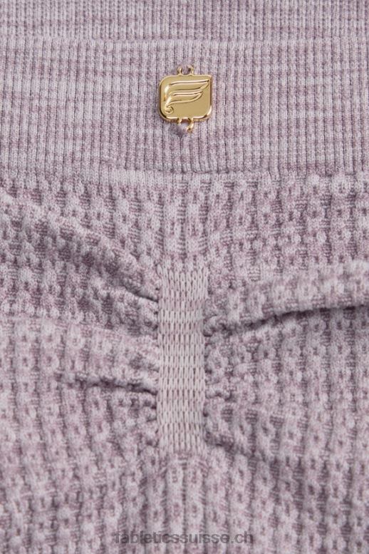 femmes slip en maille torsadée B0B6R2820 bruyère prune fanée Fabletics
