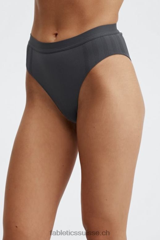 femmes slip taille haute en maille sculpturale B0B6R2855 étain Fabletics