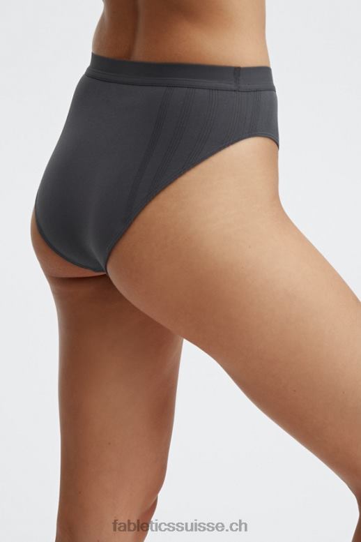 femmes slip taille haute en maille sculpturale B0B6R2855 étain Fabletics