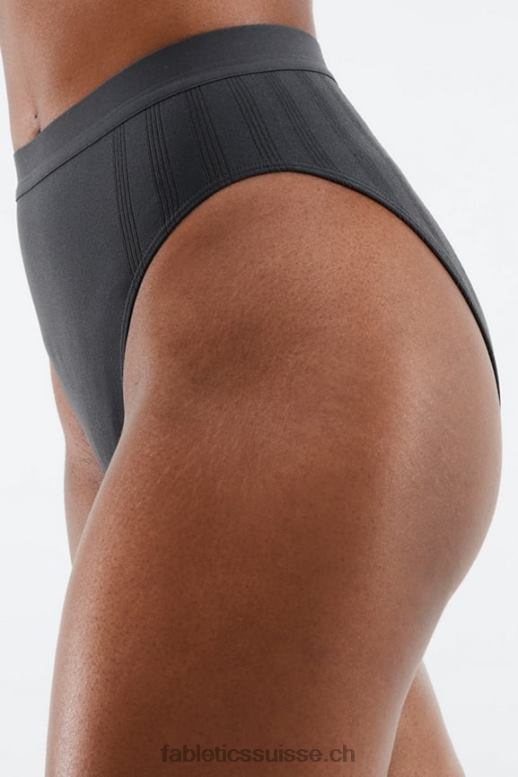 femmes slip taille haute en maille sculpturale B0B6R2857 fer Fabletics