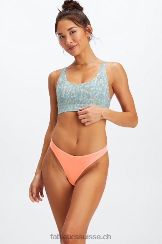 femmes string au toucher fin B0B6R2845 corail Fabletics