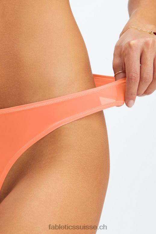 femmes string au toucher fin B0B6R2845 corail Fabletics