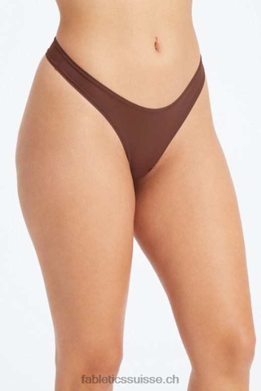 femmes string au toucher fin B0B6R2849 marron selle Fabletics