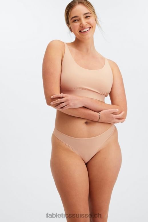 femmes string au toucher fin B0B6R2850 chêne Fabletics
