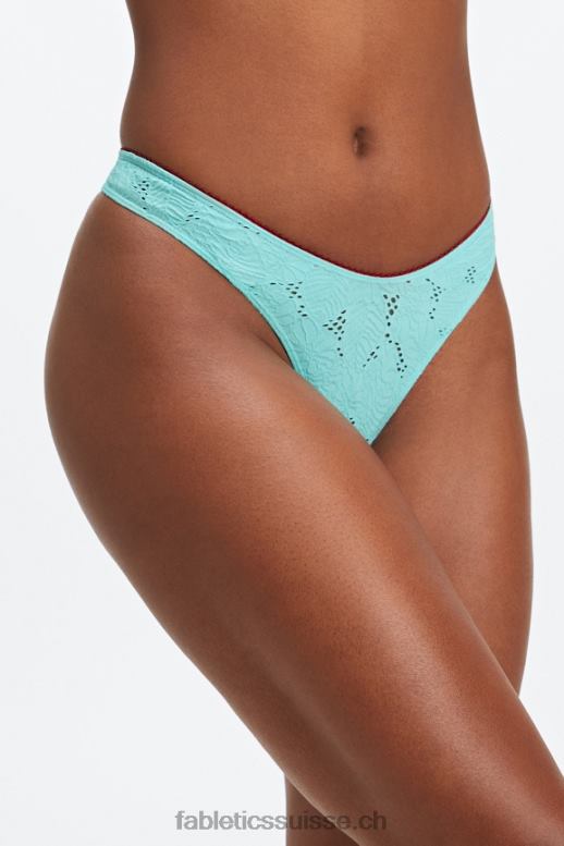 femmes string taille haute en dentelle sans couture B0B6R2891 vague de cristal/cerise douce Fabletics