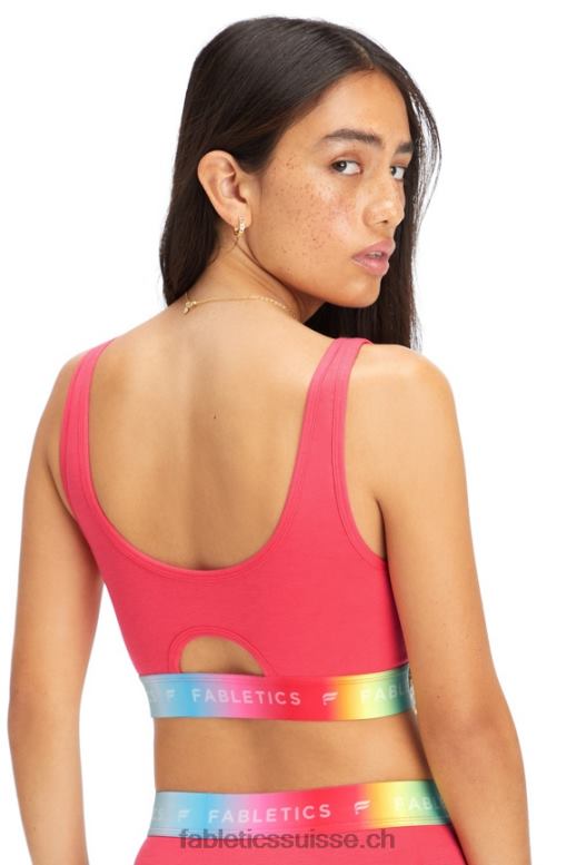 femmes Brassière Pride Lounge 24h/24 et 7j/7 B0B6R1583 rouge magenta Fabletics