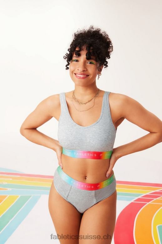 femmes Brassière Pride Lounge 24h/24 et 7j/7 B0B6R1584 gris clair chiné Fabletics