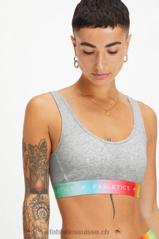 femmes Brassière Pride Lounge 24h/24 et 7j/7 B0B6R1584 gris clair chiné Fabletics