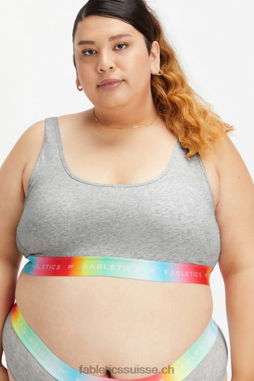 femmes Brassière Pride Lounge 24h/24 et 7j/7 B0B6R1585 gris clair chiné Fabletics