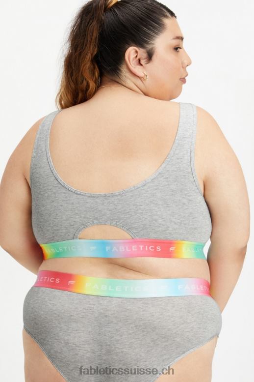 femmes Brassière Pride Lounge 24h/24 et 7j/7 B0B6R1585 gris clair chiné Fabletics
