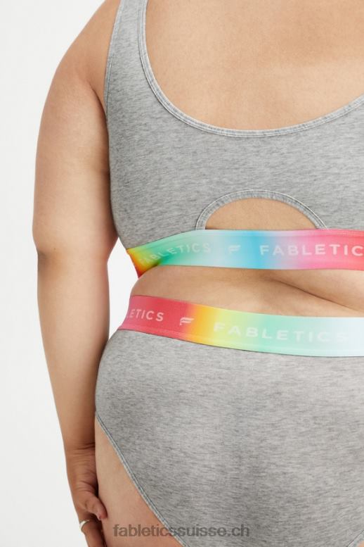 femmes Brassière Pride Lounge 24h/24 et 7j/7 B0B6R1585 gris clair chiné Fabletics