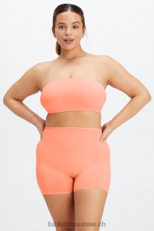 femmes bralette bandeau au toucher fin B0B6R1566 corail Fabletics