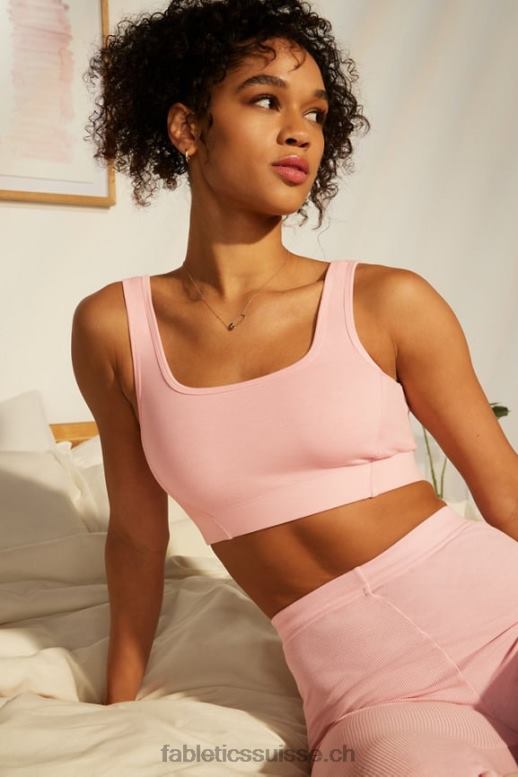 femmes bralette à dos échancré B0B6R1548 bruyère poussière rose Fabletics