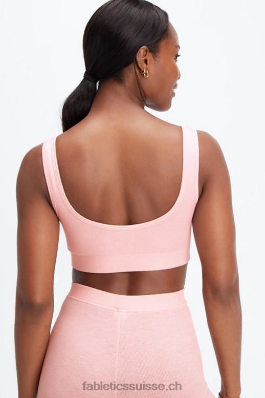 femmes bralette à dos échancré B0B6R1548 bruyère poussière rose Fabletics