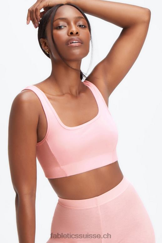 femmes bralette à dos échancré B0B6R1548 bruyère poussière rose Fabletics