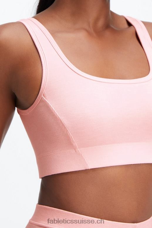femmes bralette à dos échancré B0B6R1548 bruyère poussière rose Fabletics