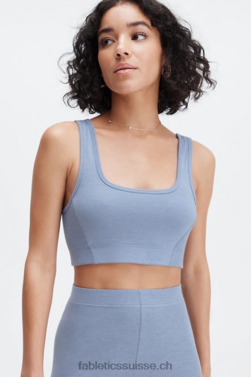 femmes bralette à dos échancré B0B6R1551 jean délavé Fabletics