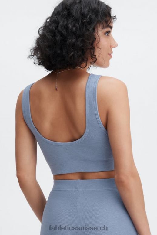 femmes bralette à dos échancré B0B6R1551 jean délavé Fabletics