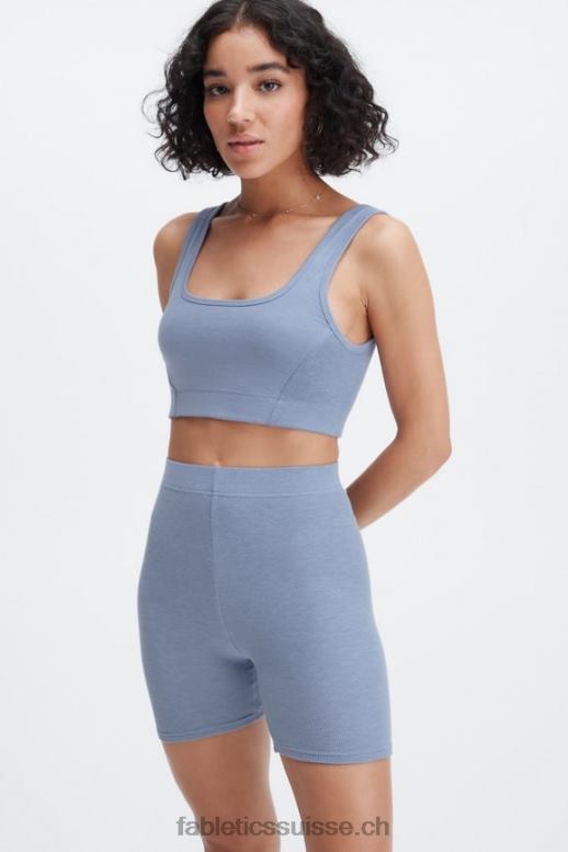 femmes bralette à dos échancré B0B6R1551 jean délavé Fabletics