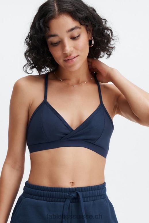 femmes bralette à dos nageur B0B6R1555 bleu marine profond Fabletics
