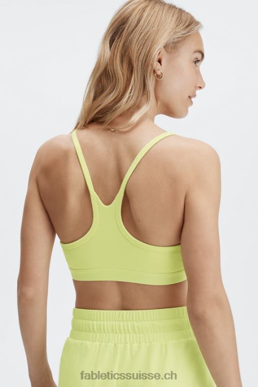 femmes bralette à dos nageur B0B6R1557 crème au citron Fabletics