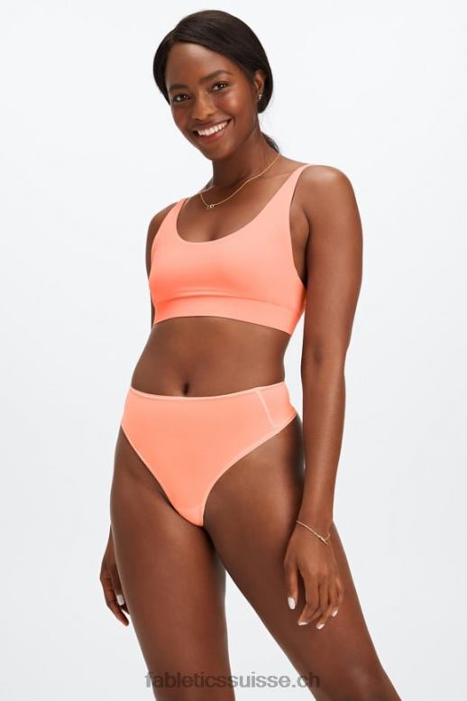 femmes bralette à encolure dégagée au toucher fin B0B6R1572 corail Fabletics