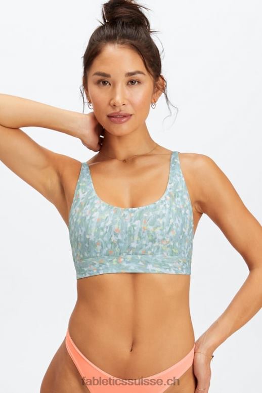 femmes bralette à encolure dégagée au toucher fin B0B6R1573 jardin lumière du jour Fabletics