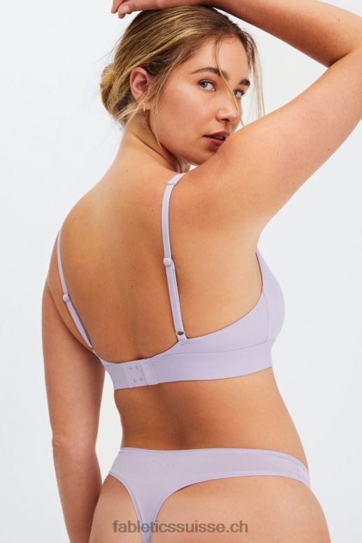 femmes bralette à encolure dégagée au toucher fin B0B6R1577 ombre Fabletics