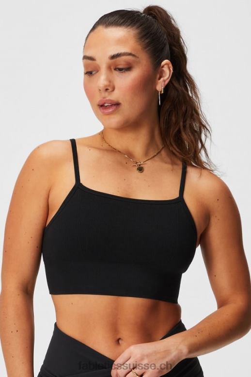 femmes bralette midi sans couture nuage B0B6R1510 noir Fabletics