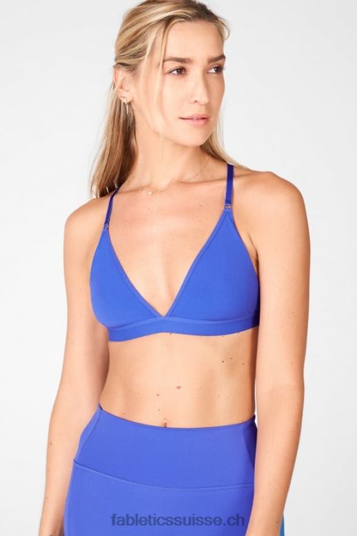 femmes bralette noelle en maille sculpturale B0B6R1672 lapis Fabletics