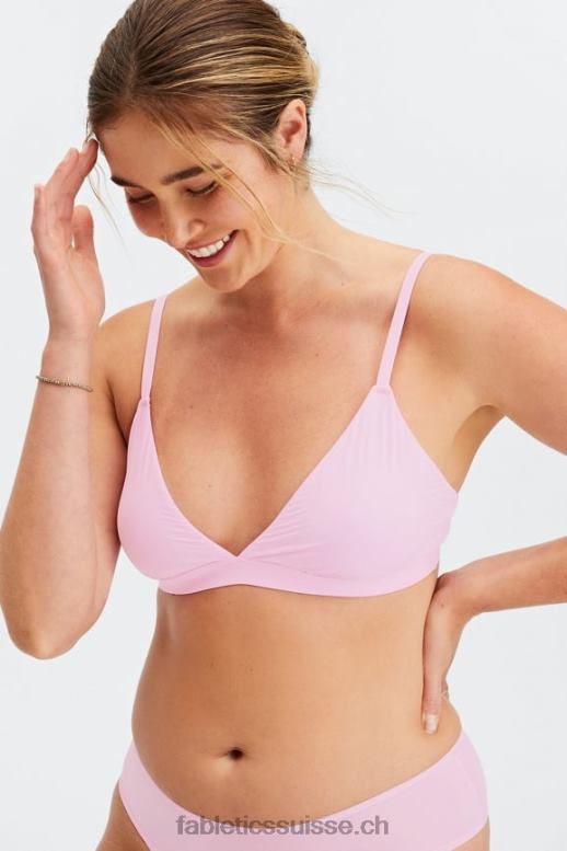 femmes bralette triangle au toucher fin B0B6R1539 ma chérie rose Fabletics