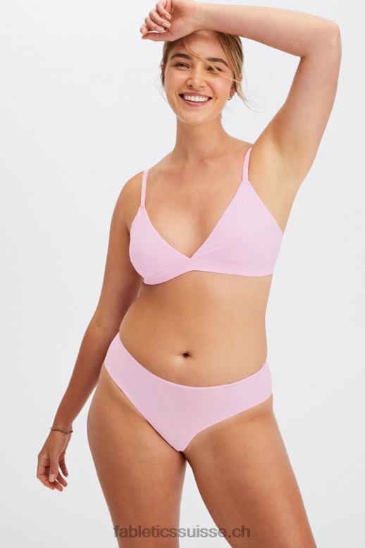 femmes bralette triangle au toucher fin B0B6R1539 ma chérie rose Fabletics