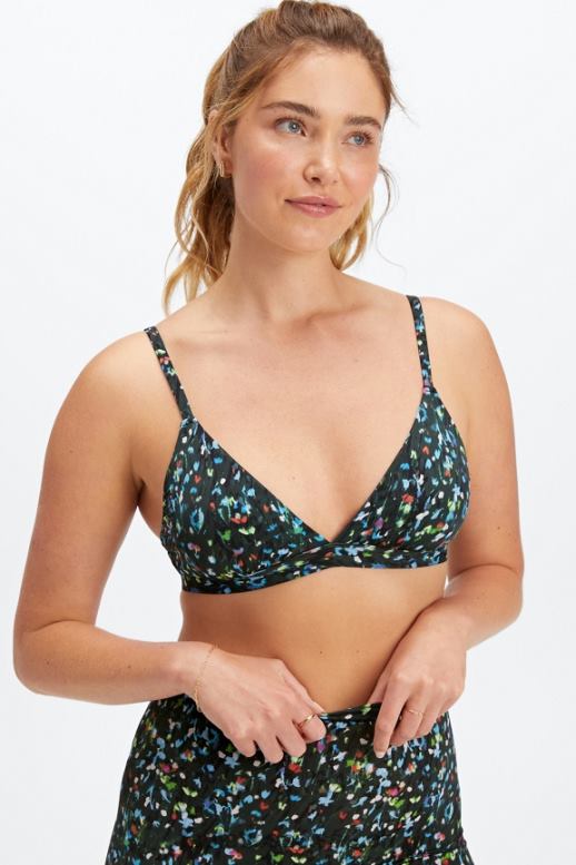 femmes bralette triangle au toucher fin B0B6R1540 jardin de minuit Fabletics