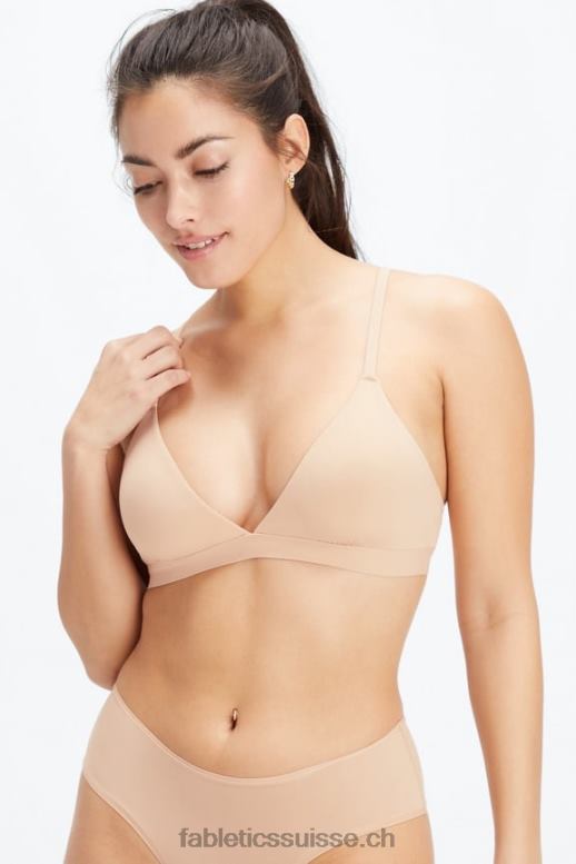 femmes bralette triangle au toucher fin B0B6R1545 chêne Fabletics
