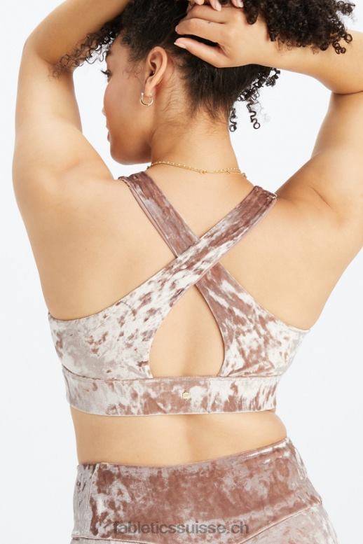 femmes brassière de sport torsadée en velours frappé oasis B0B6R1528 nounours Fabletics