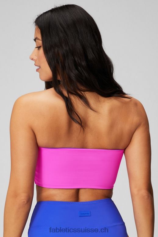 femmes haut de maillot de bain bandeau multi-usages B0B6R1504 évasion royale/rose extrême Fabletics
