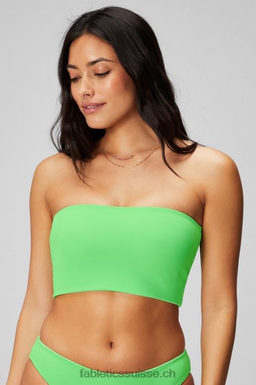 femmes haut de maillot de bain bandeau multi-usages B0B6R1506 chaux sucrée/hyper gazon Fabletics