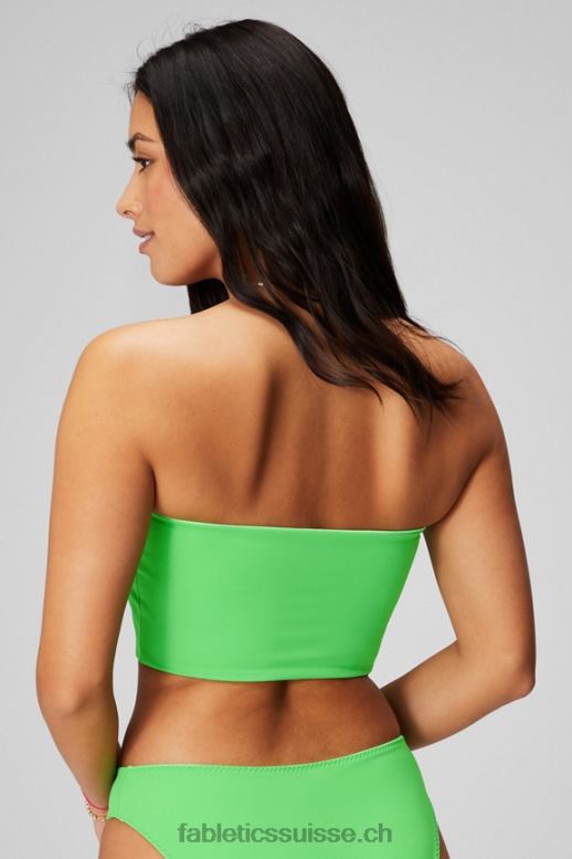 femmes haut de maillot de bain bandeau multi-usages B0B6R1506 chaux sucrée/hyper gazon Fabletics