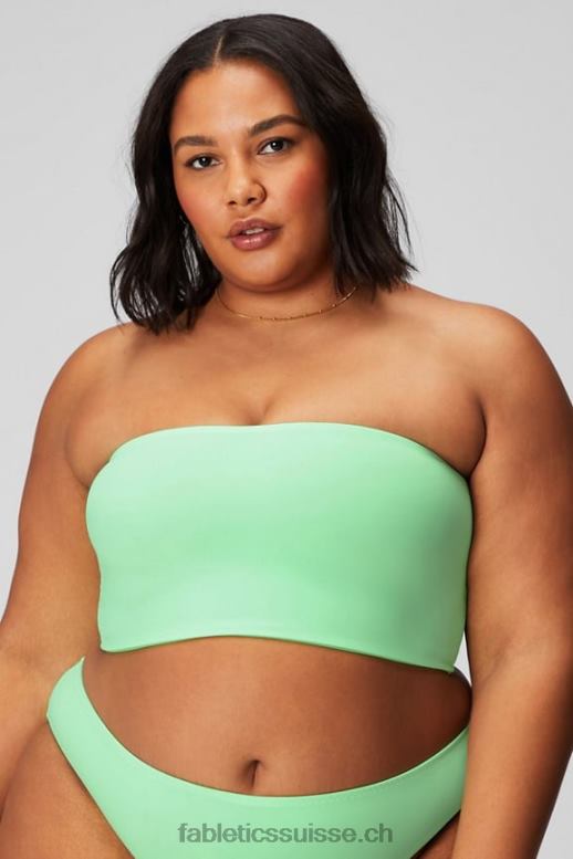 femmes haut de maillot de bain bandeau multi-usages B0B6R1507 chaux sucrée/hyper gazon Fabletics