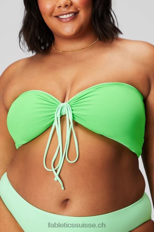 femmes haut de maillot de bain bandeau multi-usages B0B6R1507 chaux sucrée/hyper gazon Fabletics