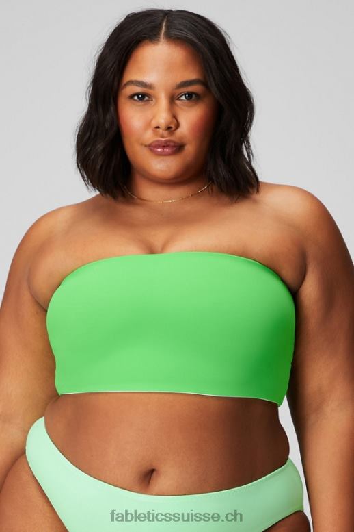 femmes haut de maillot de bain bandeau multi-usages B0B6R1507 chaux sucrée/hyper gazon Fabletics