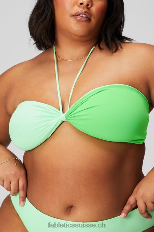 femmes haut de maillot de bain bandeau multi-usages B0B6R1507 chaux sucrée/hyper gazon Fabletics