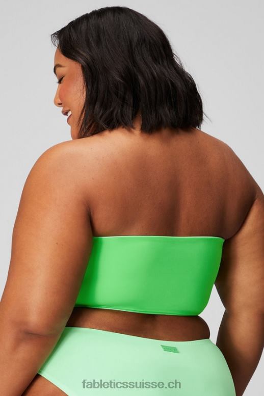 femmes haut de maillot de bain bandeau multi-usages B0B6R1507 chaux sucrée/hyper gazon Fabletics