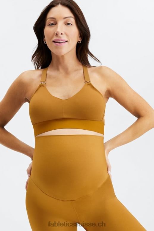 femmes soutien-gorge d'allaitement de maternité B0B6R1602 bronze foncé Fabletics