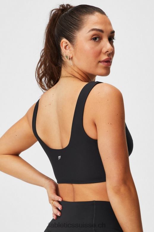 femmes soutien-gorge de sport croisé à faible impact B0B6R1513 noir Fabletics
