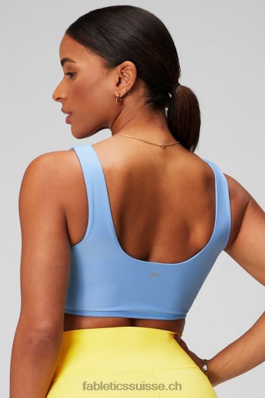 femmes soutien-gorge de sport croisé à faible impact B0B6R1514 journée ensoleillée/jacinthe des bois Fabletics
