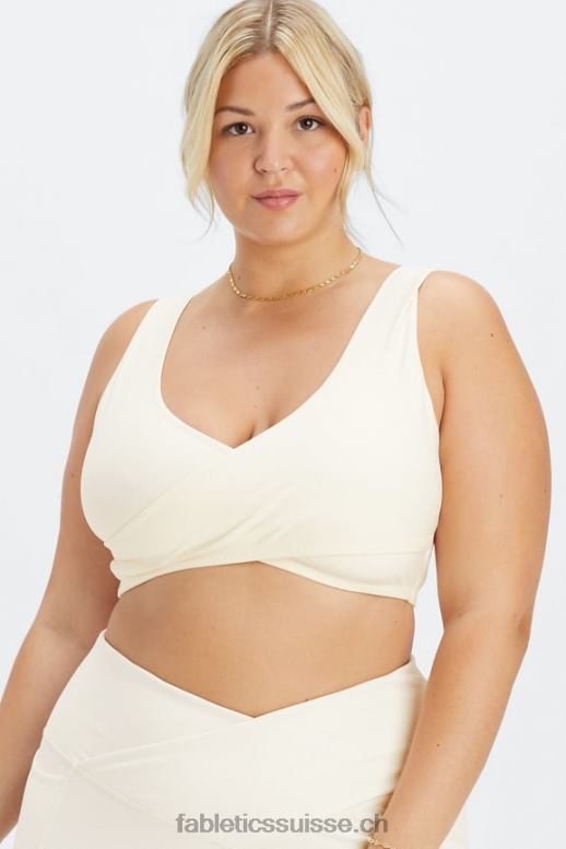 femmes soutien-gorge de sport croisé à faible impact B0B6R1517 aigrette Fabletics