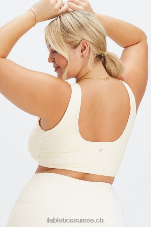 femmes soutien-gorge de sport croisé à faible impact B0B6R1517 aigrette Fabletics